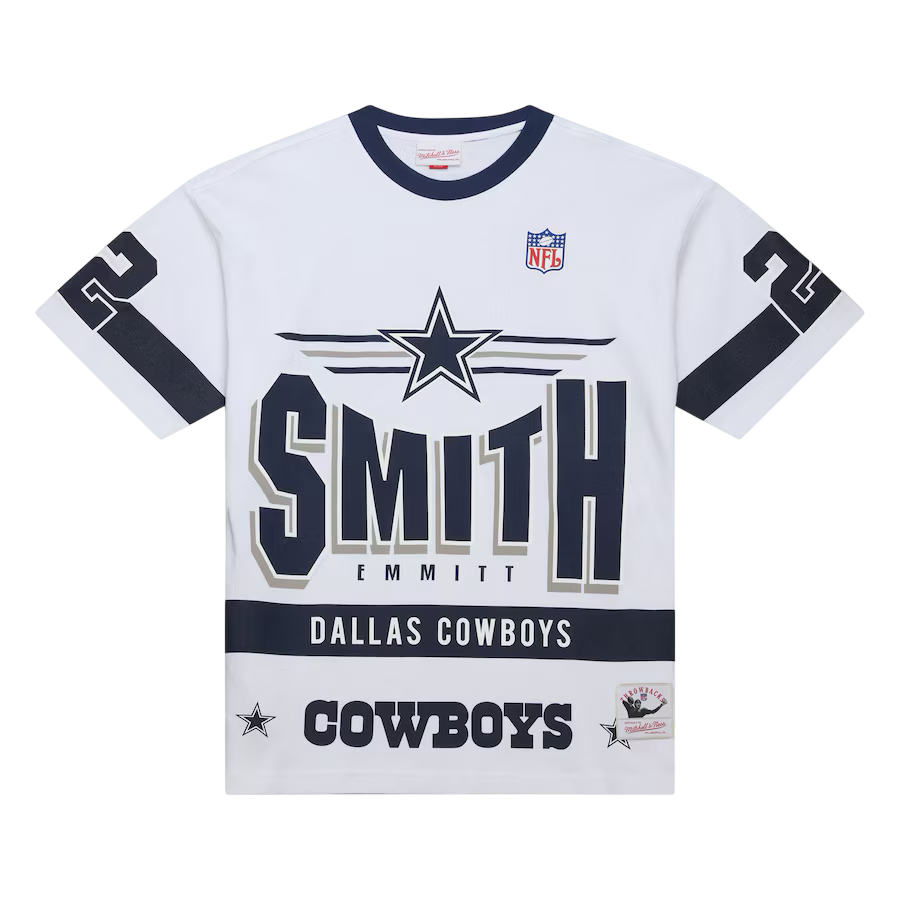 NFL Team Origins Premium SS Tee Vintage Logo Cowboys Emmit Smith