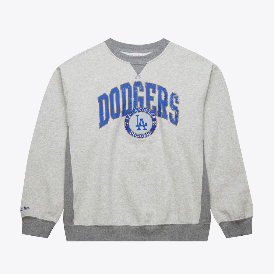 MLB Premium Fleece Crew Vintage Logo Dodgers