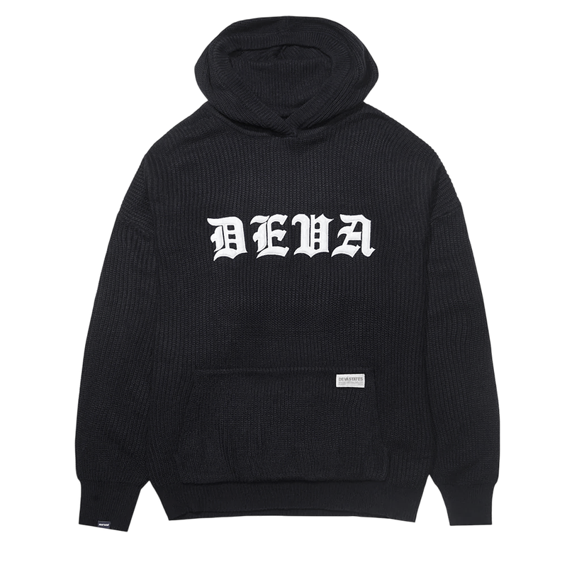 Blackletter Knitted Hoodie