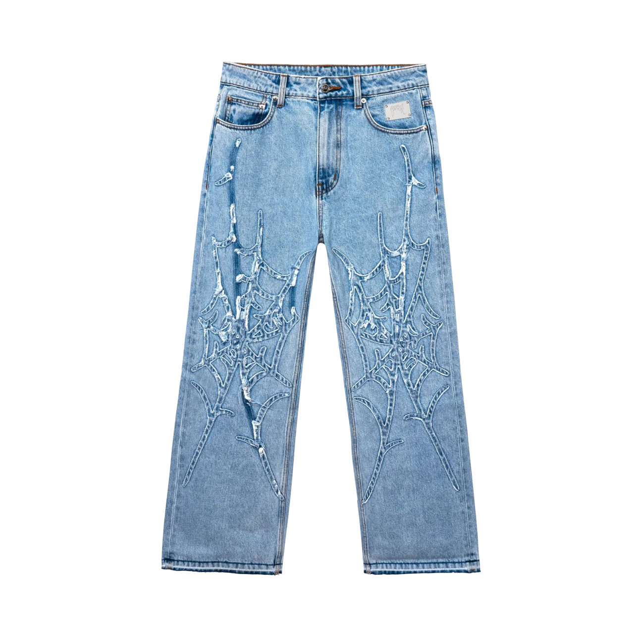 Spider Web Denim Pant