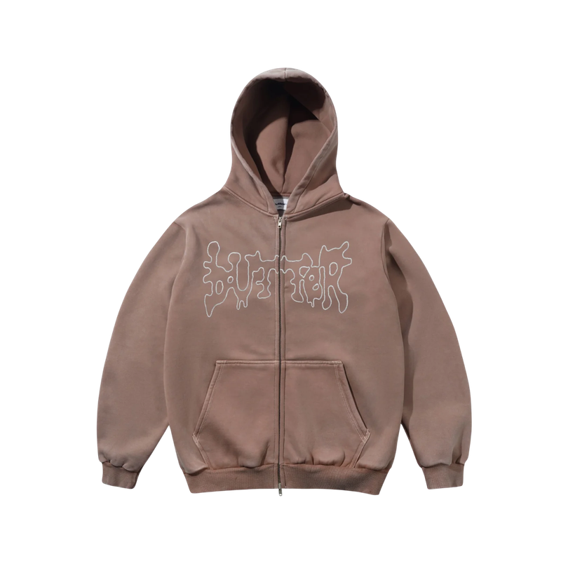 Blotch Zip-Thru Hood