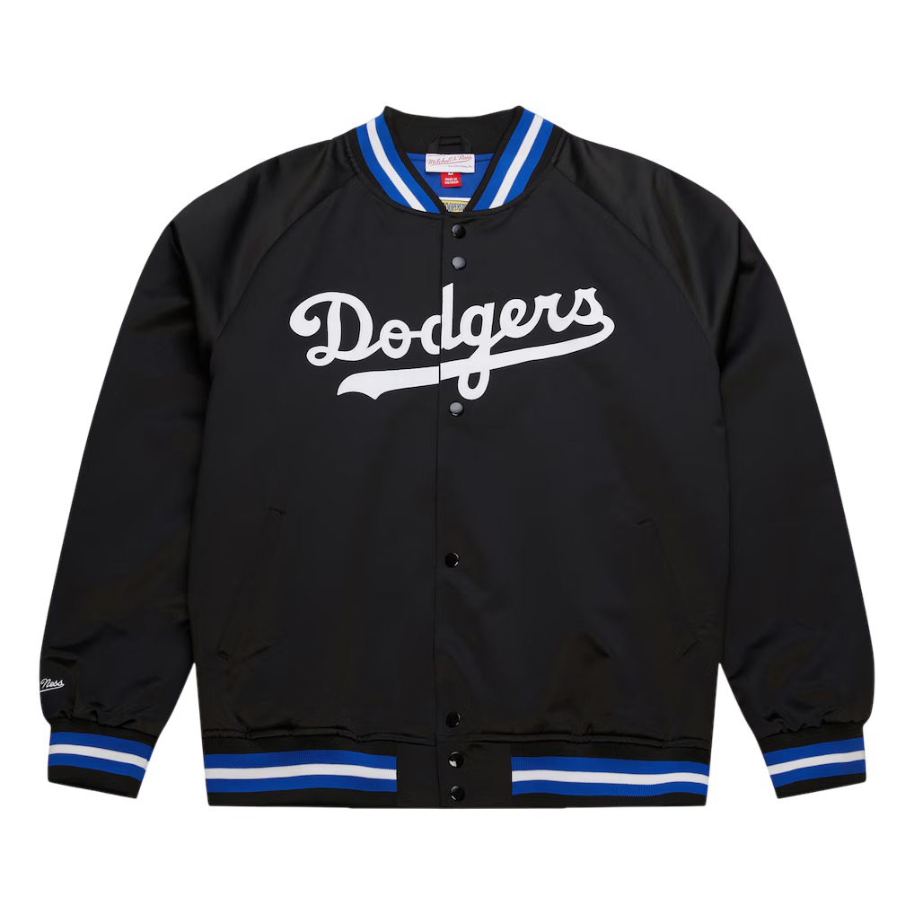 MLB Lightweight Satin Jacket Los Angeles Dodgers