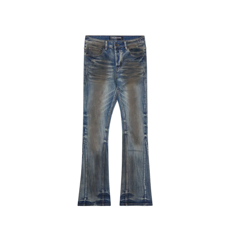 &quot;Fax&quot; Stacked Denim