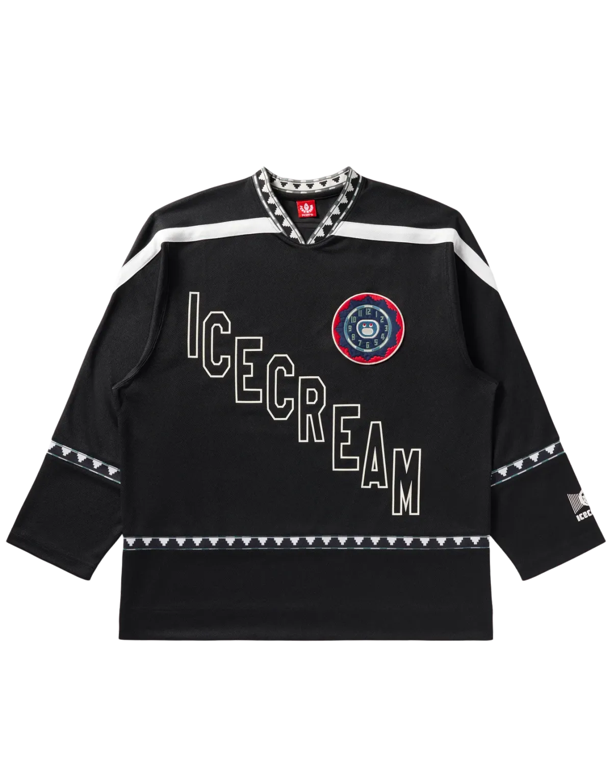 Party On Jersey LS Knit, Color: Black, Size: M