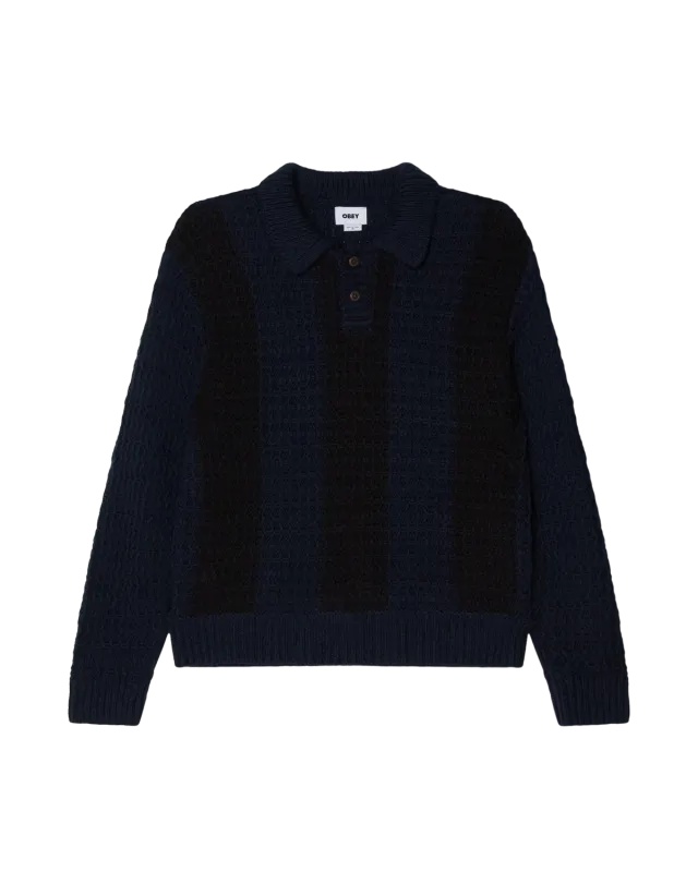 Obey Textured Rugby Polo
