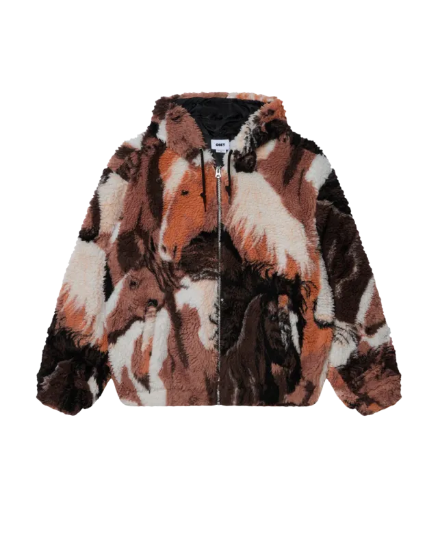Obey Horses Sherpa Jacket