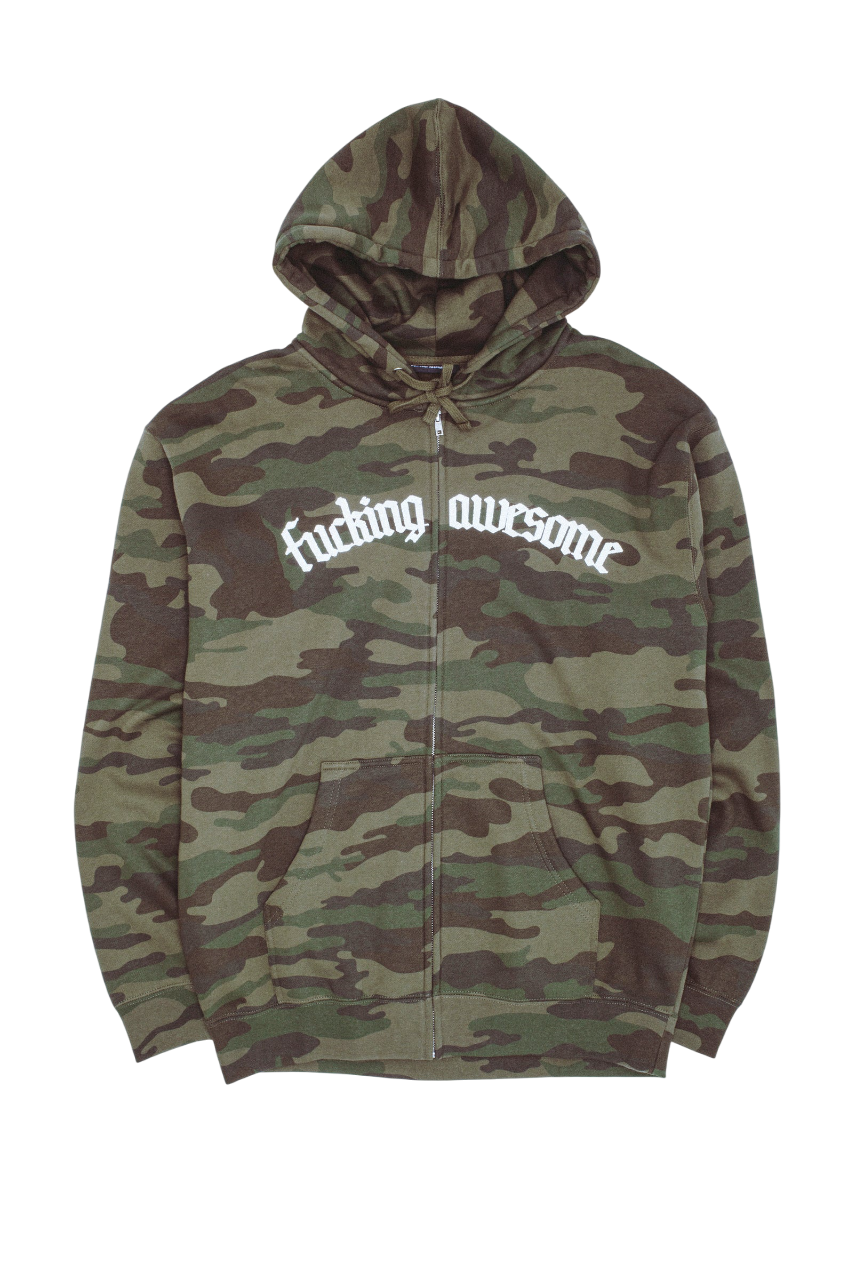 Blackletter Logo Zipped Hoodie