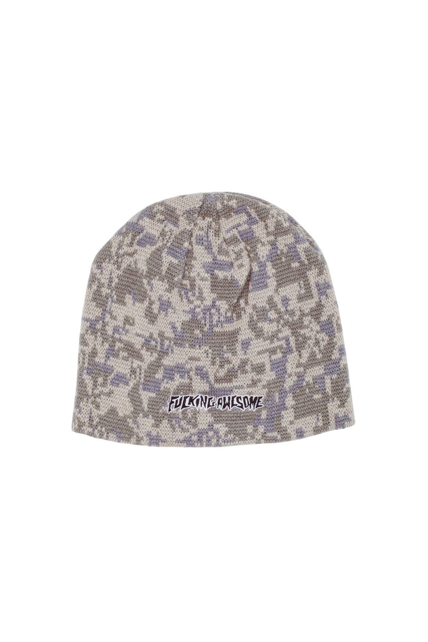 Embroidered Stamp Logo Skully Beanie