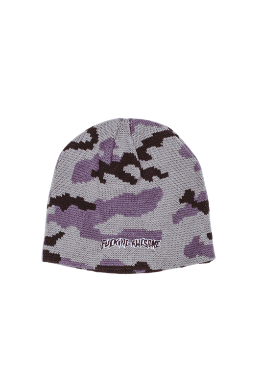 Embroidered Stamp Logo Skully Beanie