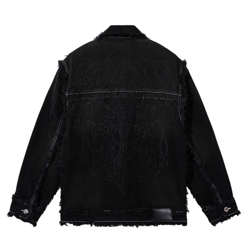 Tribal Cross Denim Jacket