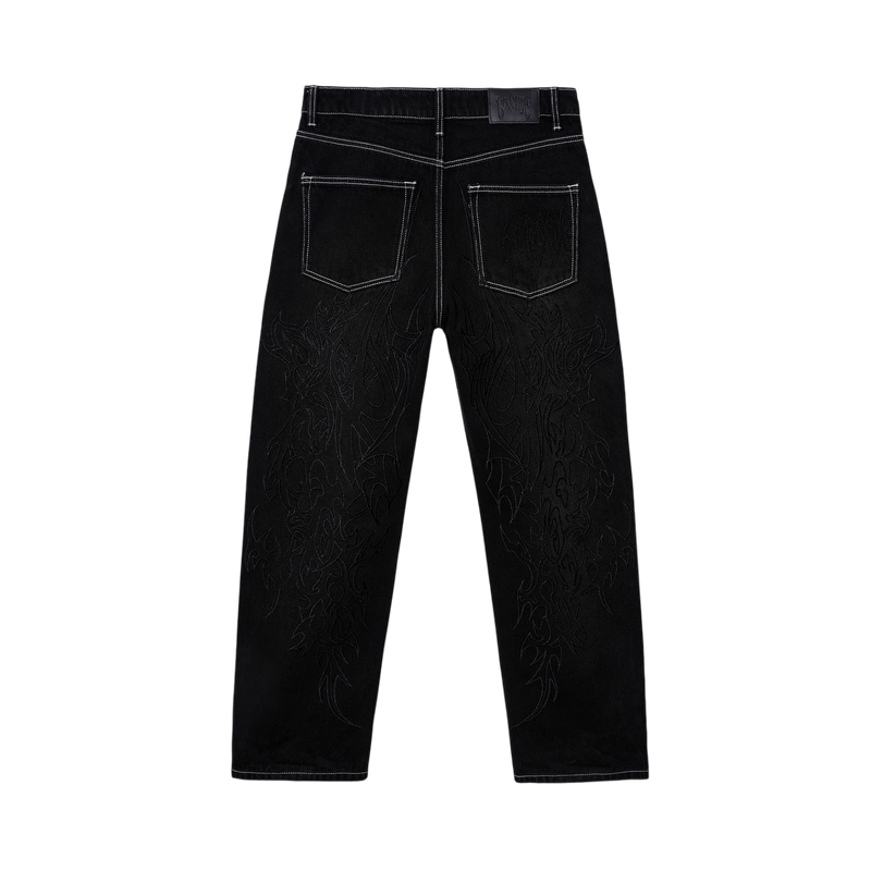 Tribal Cross Denim Pant