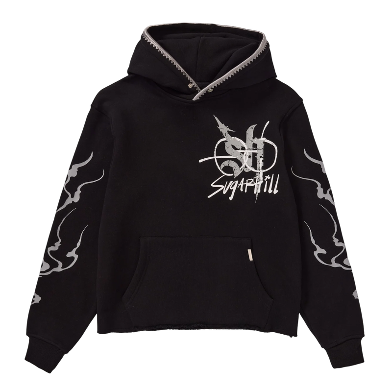 "Blade" Raw Hem Hoodie