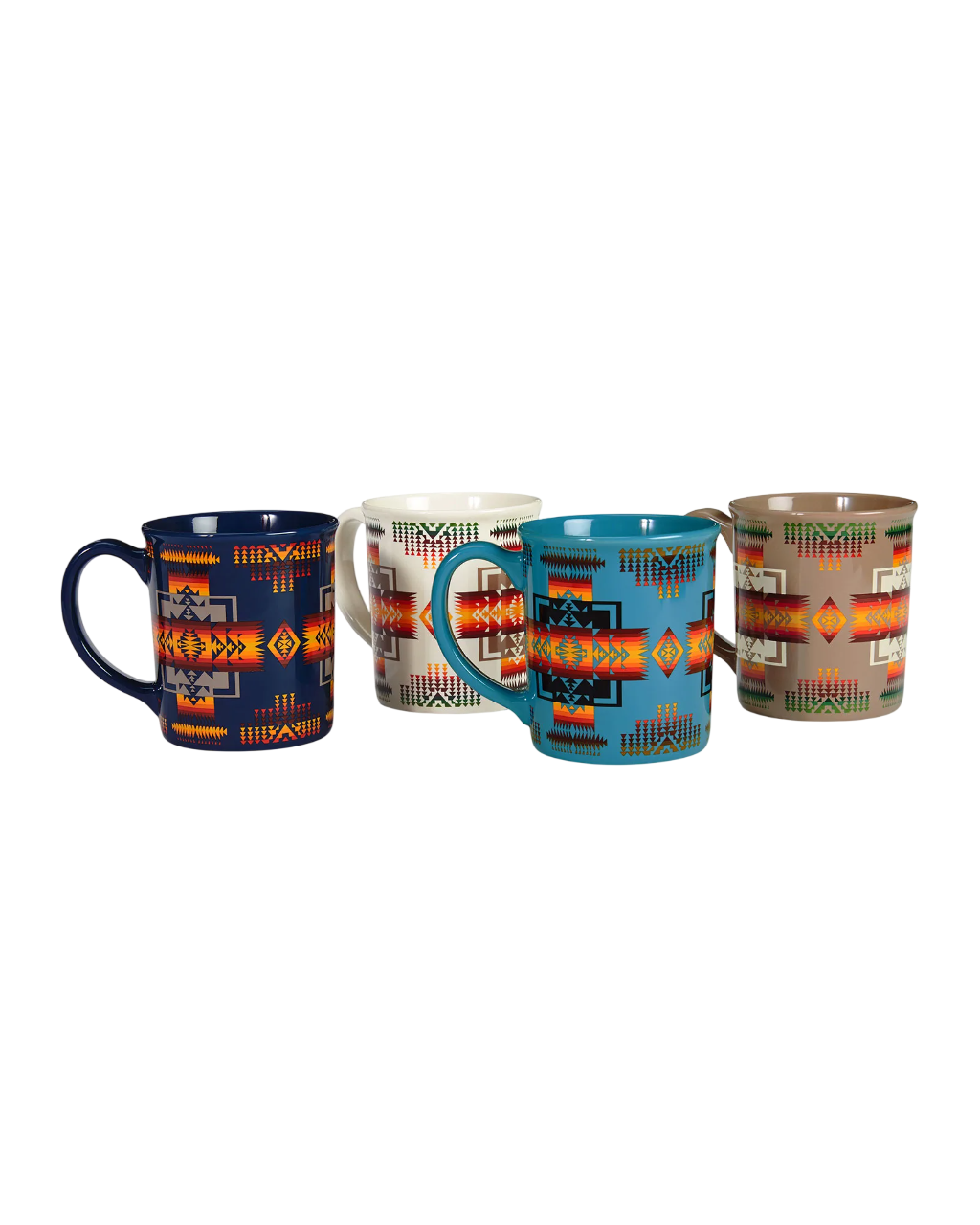 12 oz Ceramic Mug Set, Color: Chief Joseph Multi, Size: O/S
