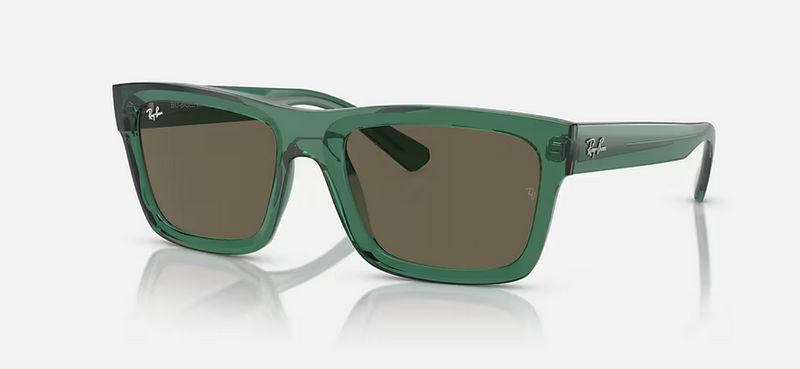 RAYBAN 0RB4396F WARREN TRANSPARENT GREEN W/BROWN