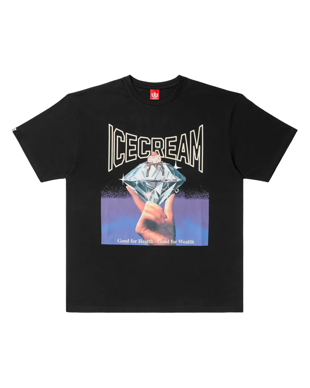 Good For Health SS Tee, Size: M, Color: Black