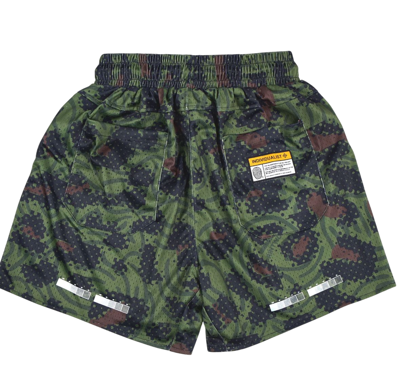 Fingerprint Camo Mesh Short