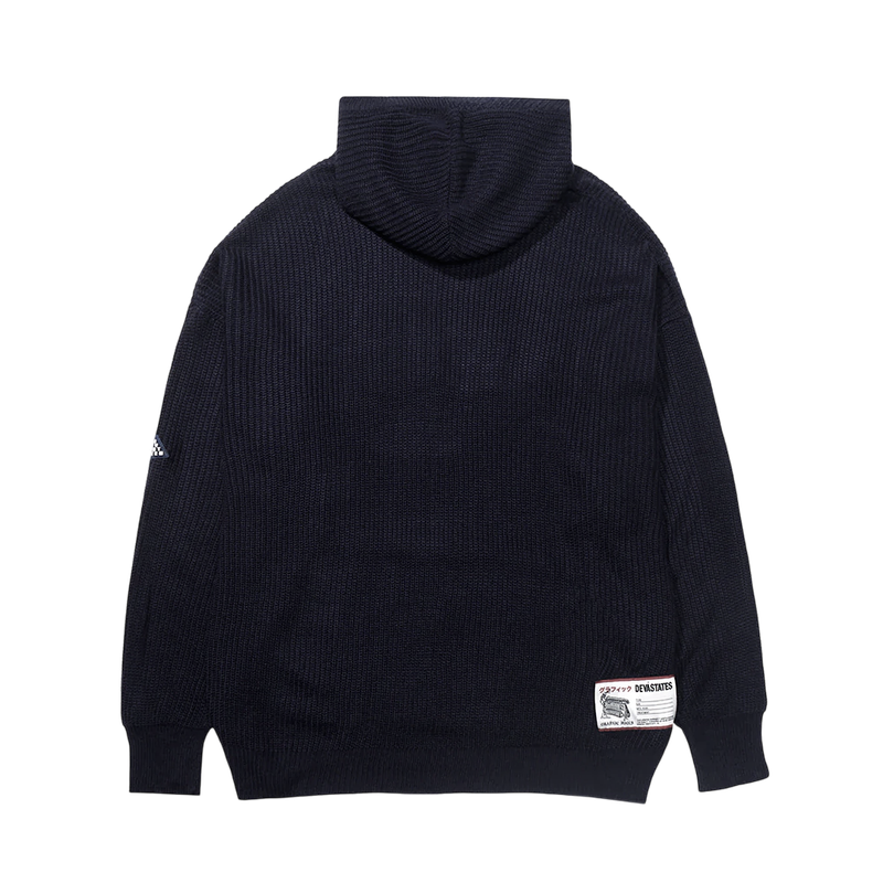 Blackletter Knitted Hoodie