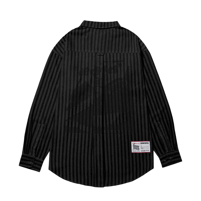 Striped Denim Work Shirt