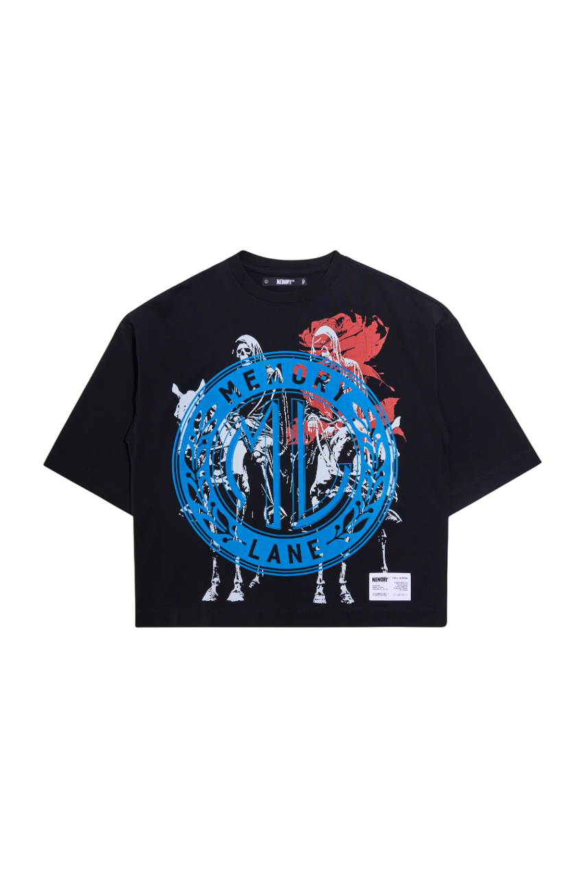 Layered Icons Crop Tee