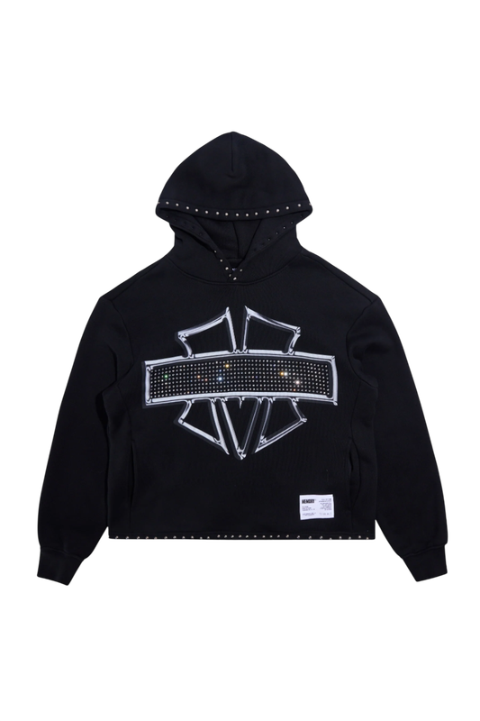 M-Shield Studded Crop Hoodie