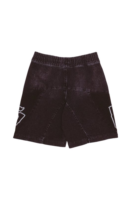 Moto Cotton Twill Shorts
