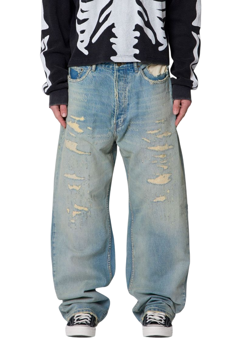 Distressed Ultra Baggy Denim