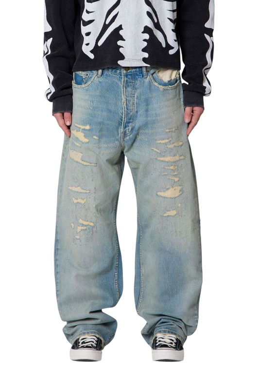 Distressed Ultra Baggy Denim