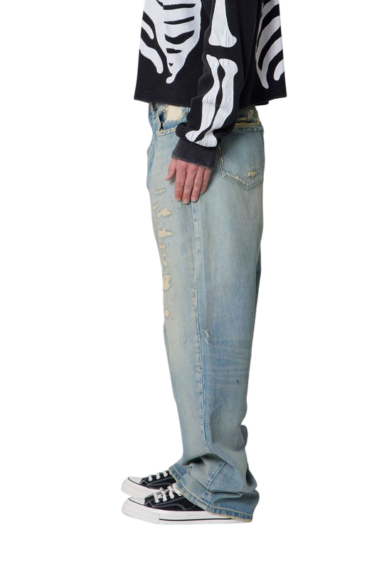 Distressed Ultra Baggy Denim