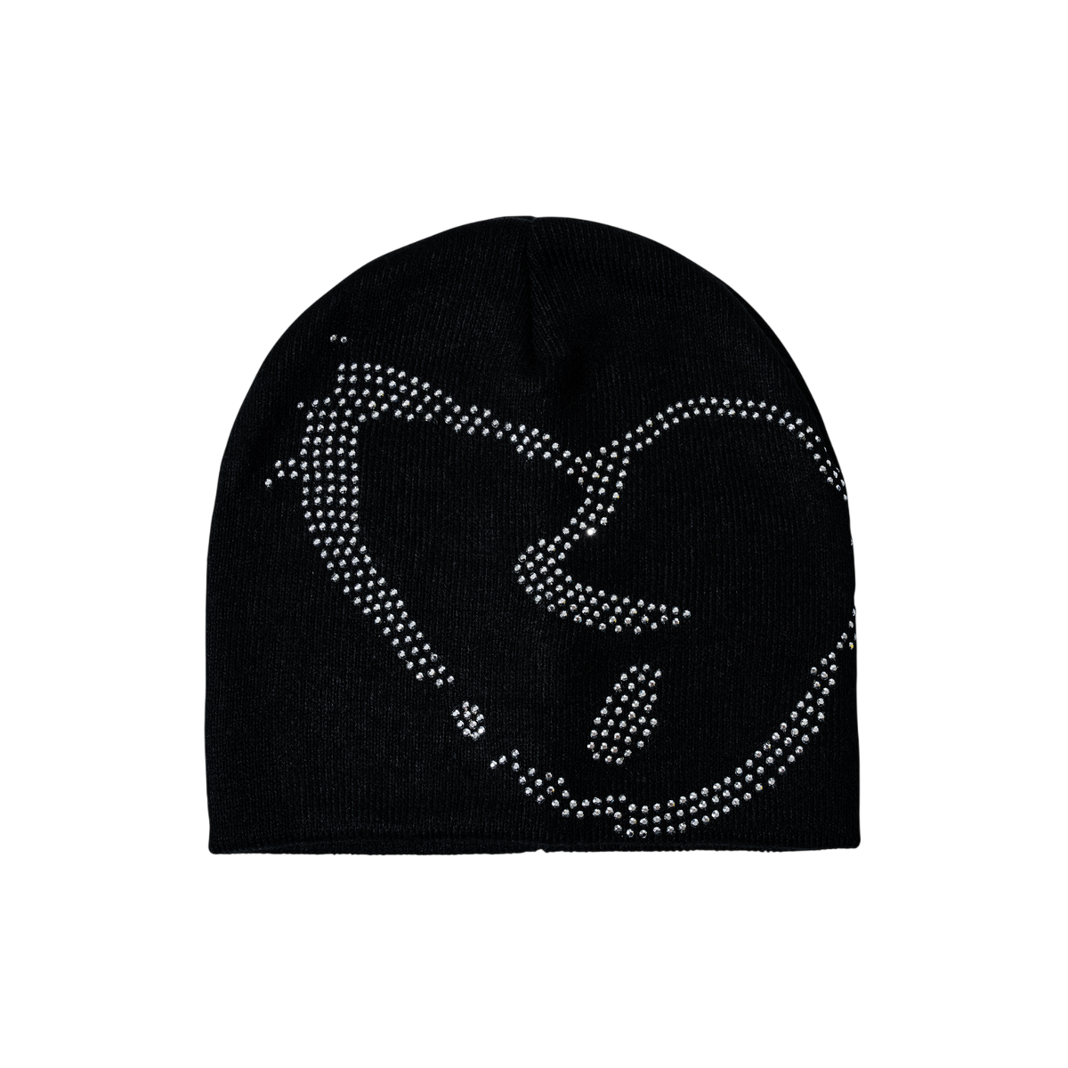 X Heartbreak Rhinestone Beanie