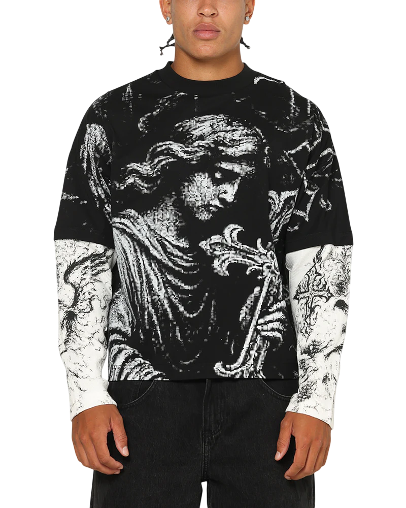 Saint Morta Crossbearer Layer Long Sleeve T-Shirt