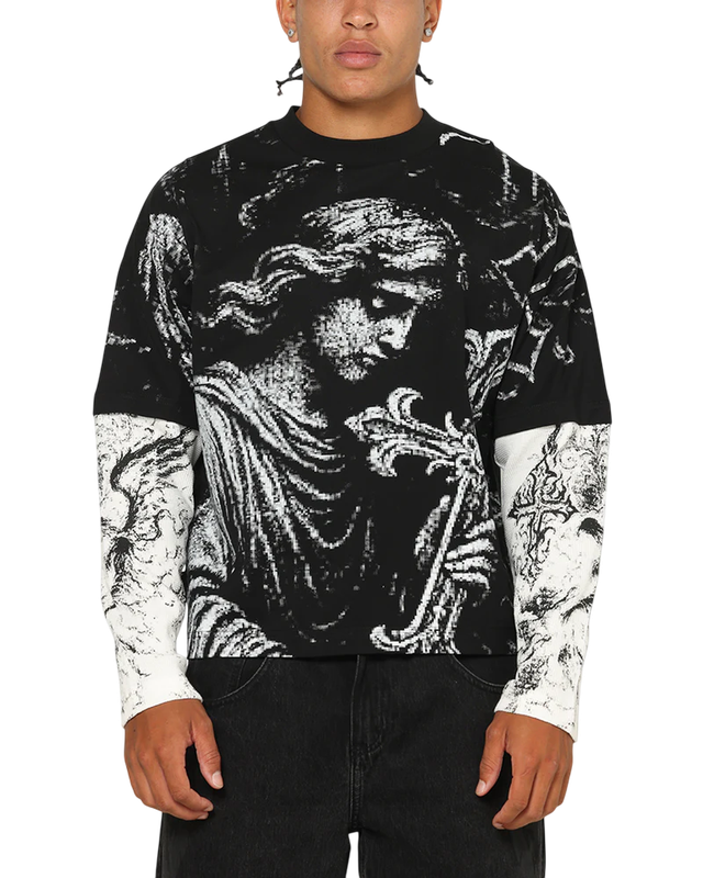 Saint Morta Crossbearer Layer Long Sleeve T-Shirt