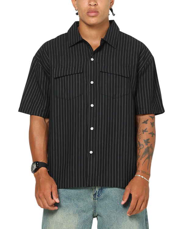 Saint Morta Gothic Pinstripe Button Up Shirt
