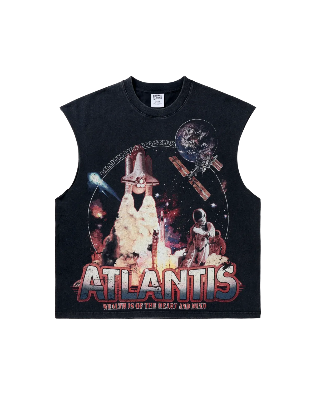 Bb New Atlantis Tank, Color: Black, Size: M