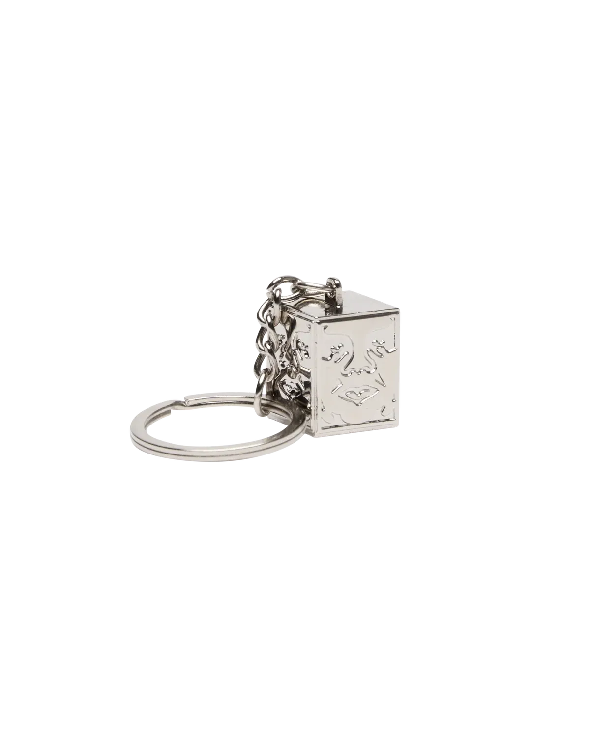 Icon Face Cube Key Chain