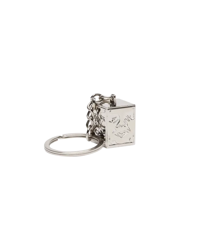 Icon Face Cube Key Chain