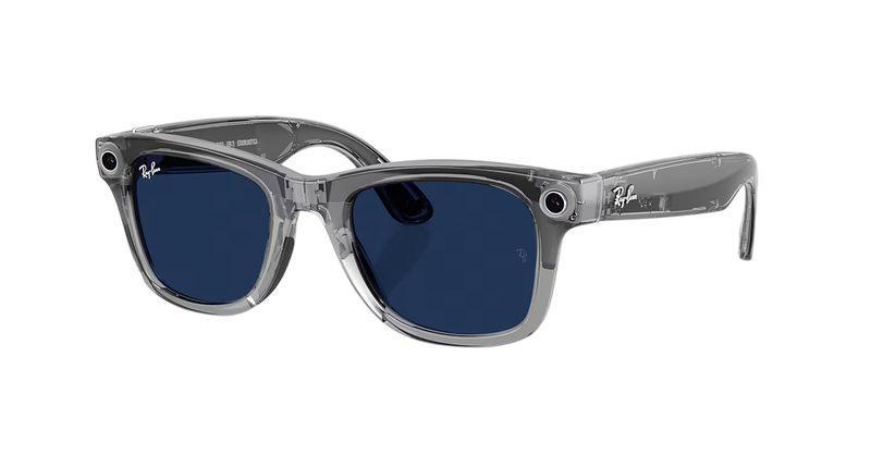 Meta Wayfarer Gen 2 Shiny Transperent Grey