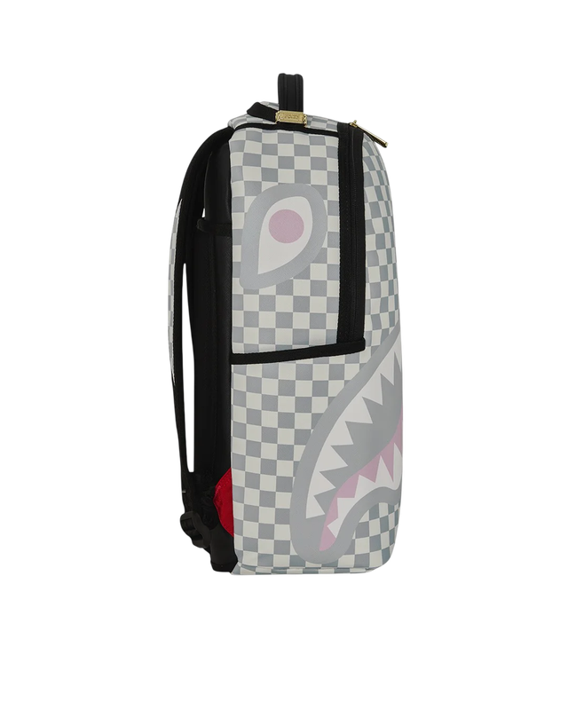 Cream Check Side Drip Backpack