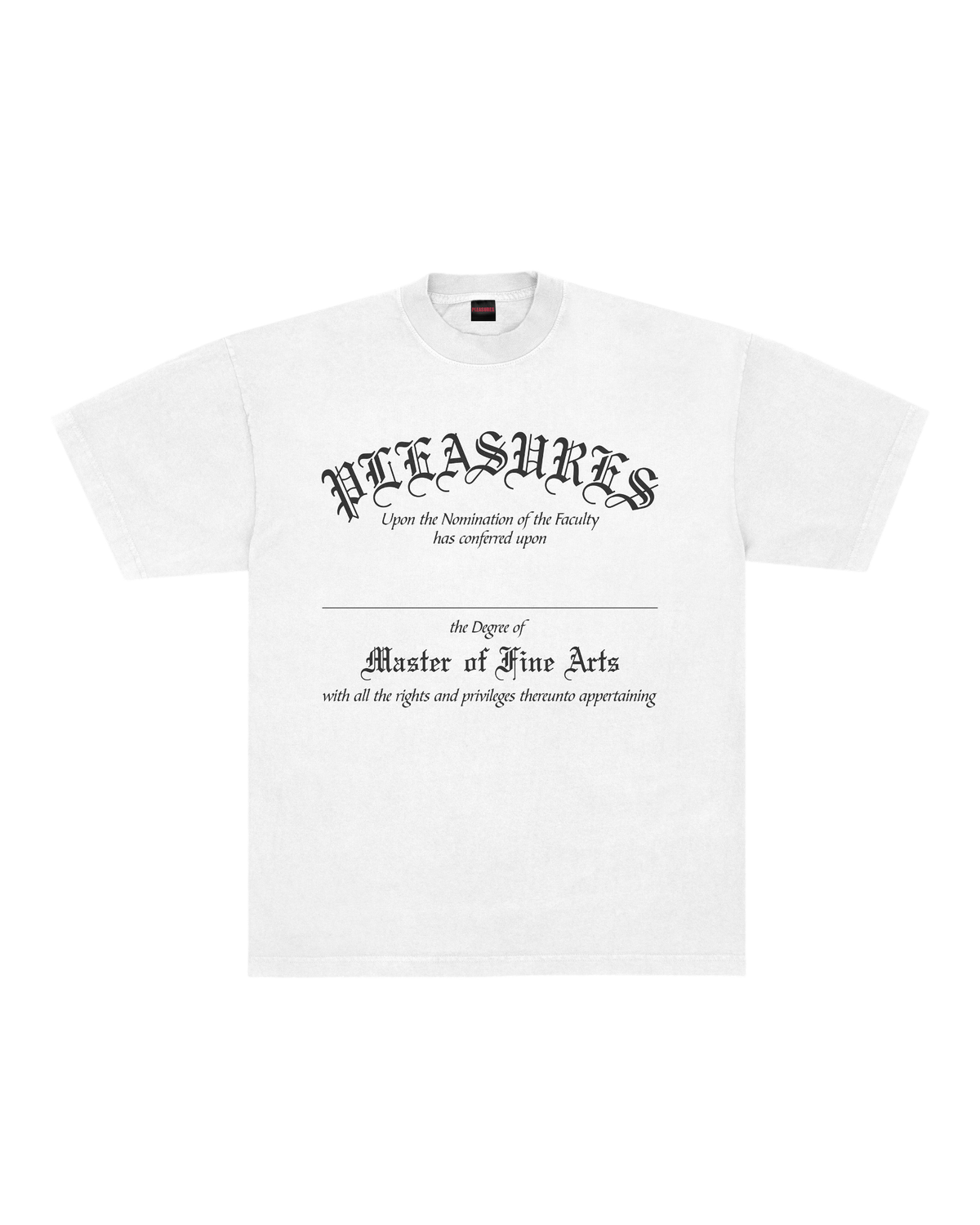 Degree T-Shirt, Color: White, Size: M