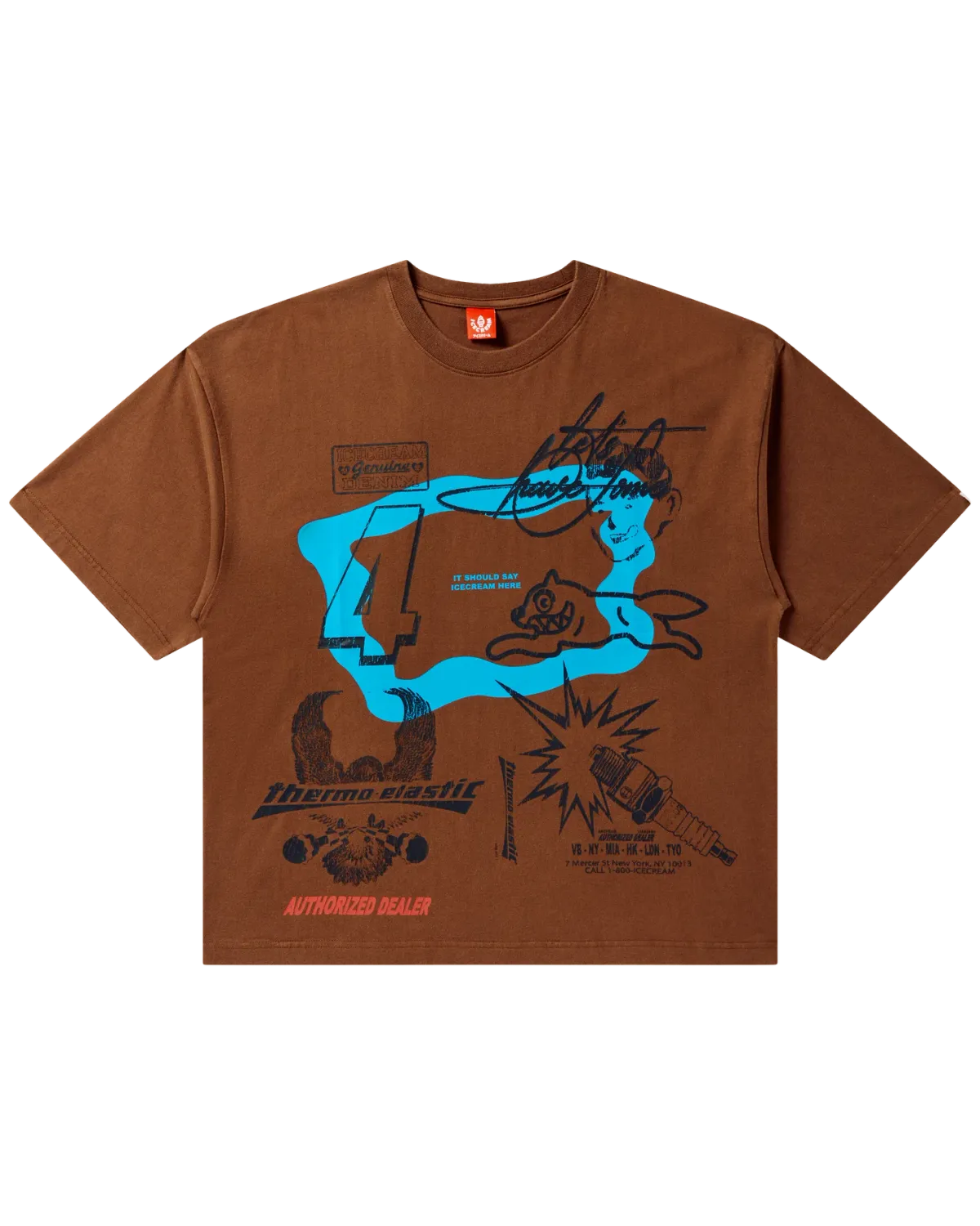 Melon SS Knit, Color: Potting Soil, Size: M