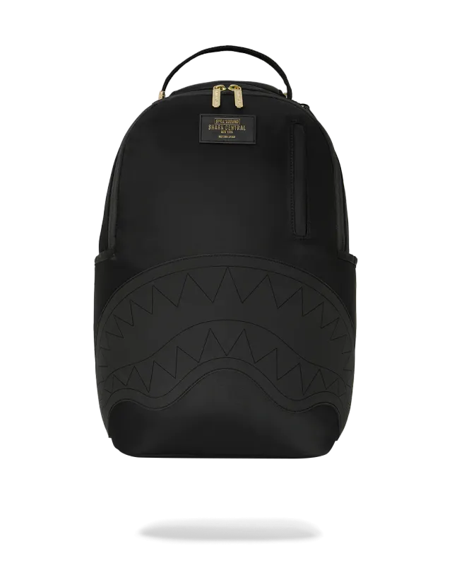 Shark Central Gold Lettering Backpack