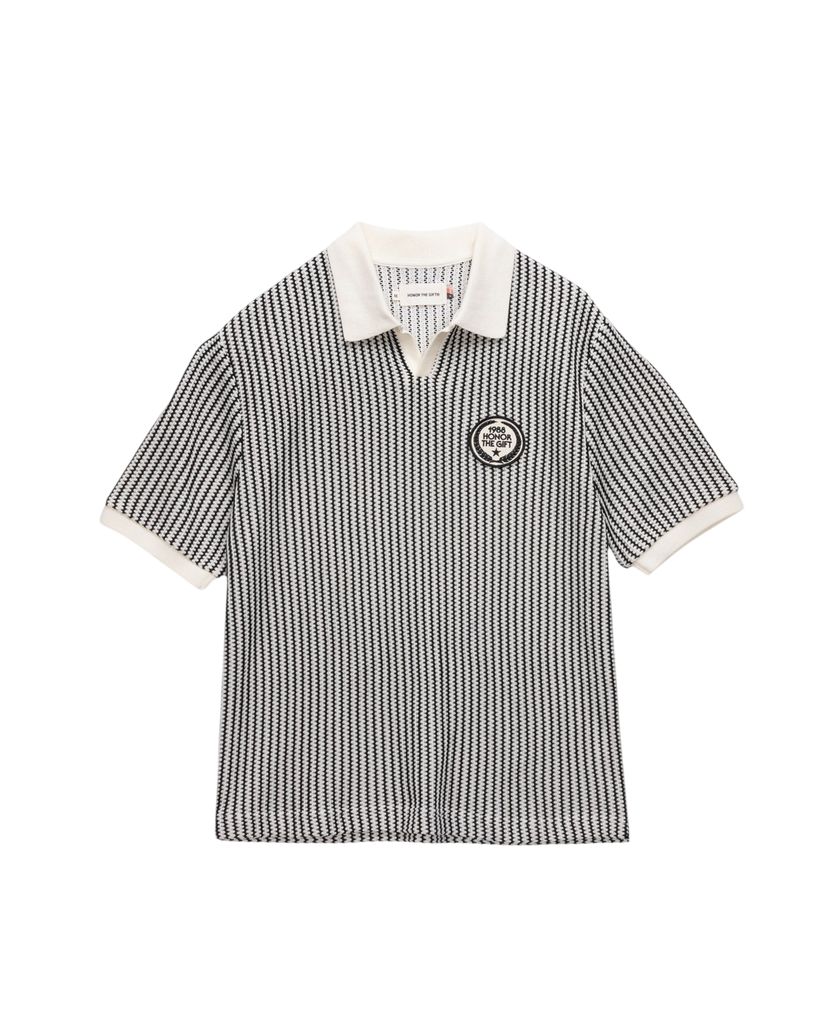 Striped Knit Polo