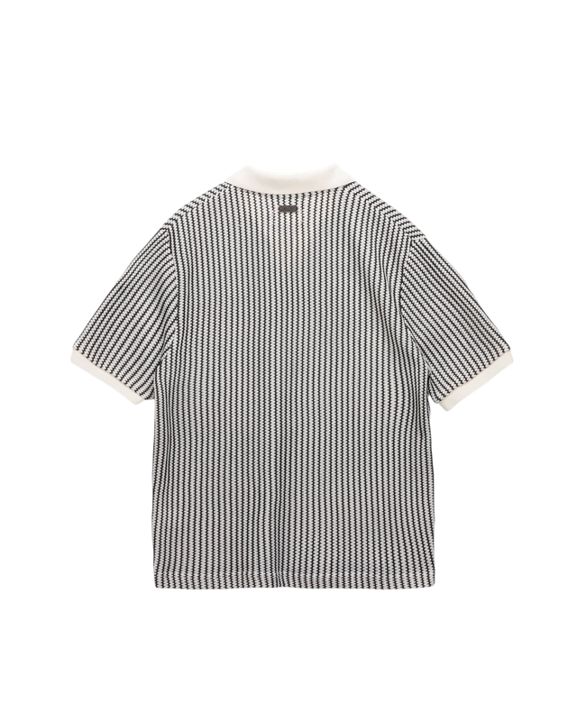 Striped Knit Polo