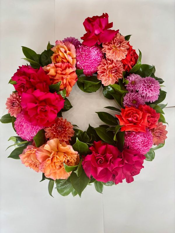 Funeral Wreath - Colourful ($150.00 - $230.00)