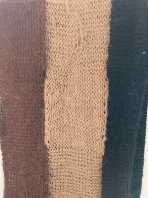Multi-Color Strip Stockinette Knit Stitch Blanket