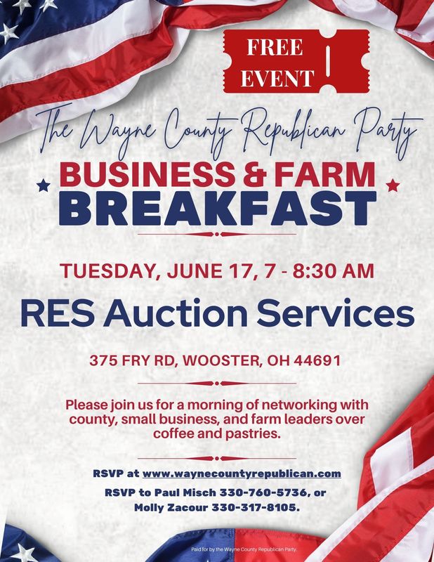 Wayne County Business & Farm Breakfast RSVP