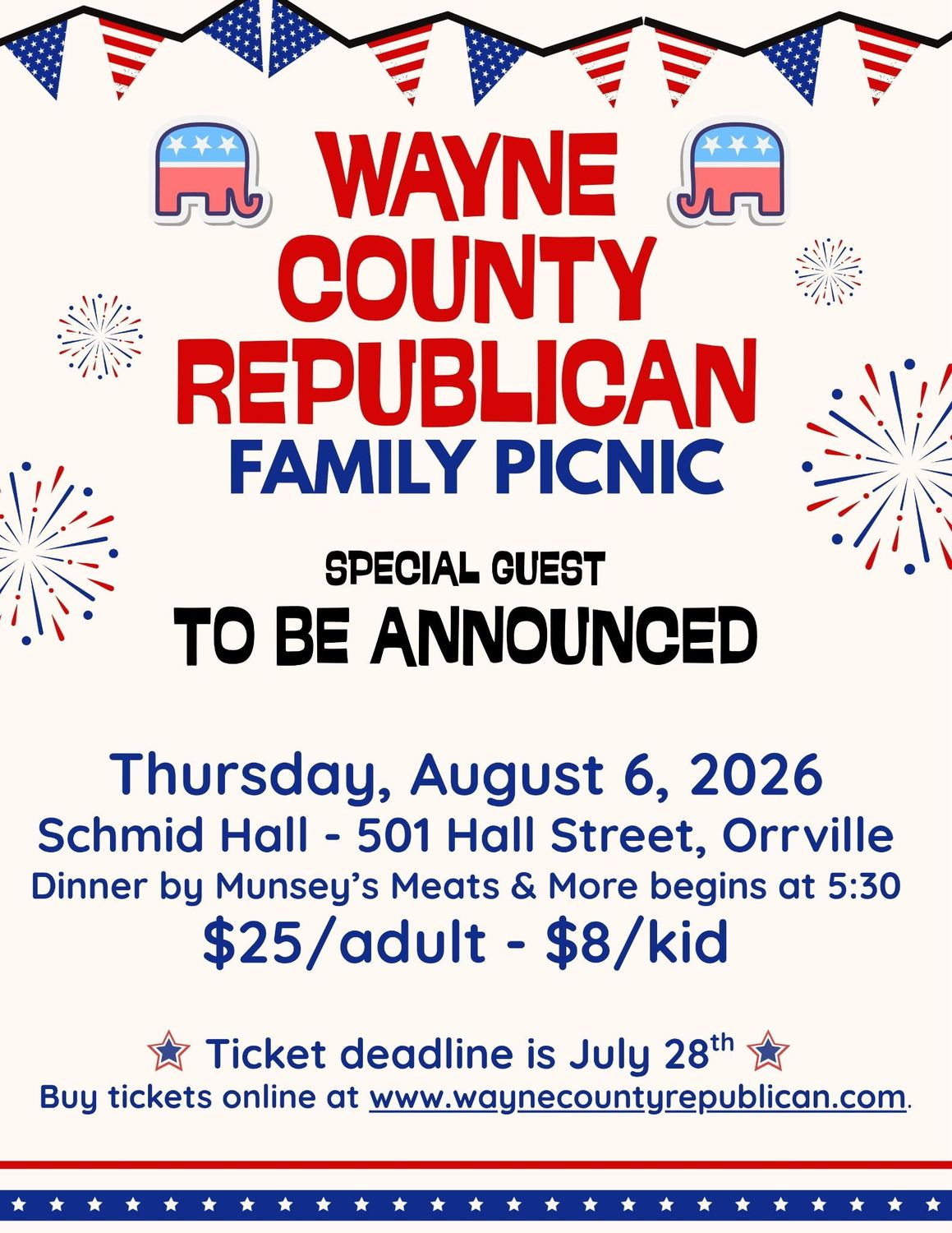 Annual WCRP Family Picnic (CHILD ticket, ages 8 & under)