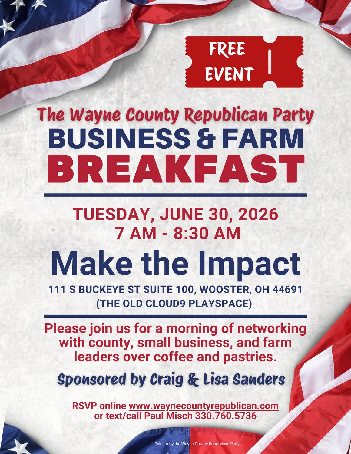 Wayne County Business & Farm Breakfast RSVP Wayne County Business & Farm Breakfast RSVP