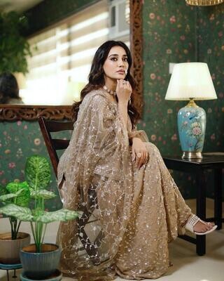 Designer party wear top plaza &amp; dupatta set