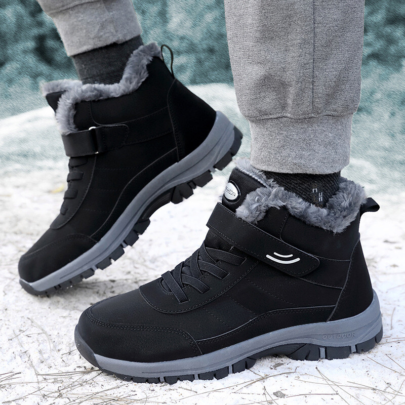 Winter New Men&amp;#039;s And Women&amp;#039;s Cotton Shoes  Warm Women&amp;#039;s Snow Boots Middle-aged And Elderly Sports And Leisure Shoes Waterproof Code