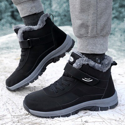 Winter New Men&amp;#039;s And Women&amp;#039;s Cotton Shoes  Warm Women&amp;#039;s Snow Boots Middle-aged And Elderly Sports And Leisure Shoes Waterproof Code